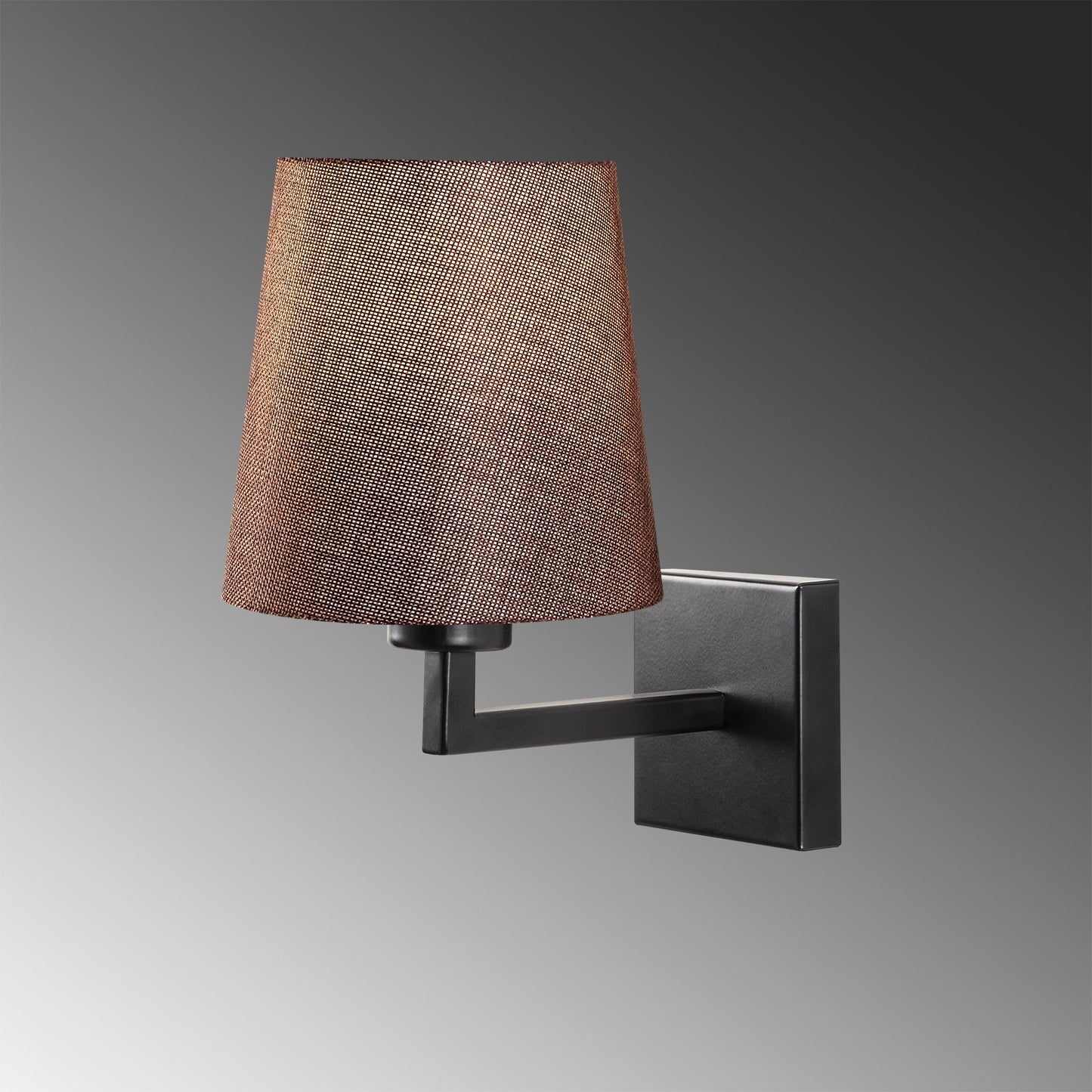 Væglampe Profil - 4657 - Sort og brun