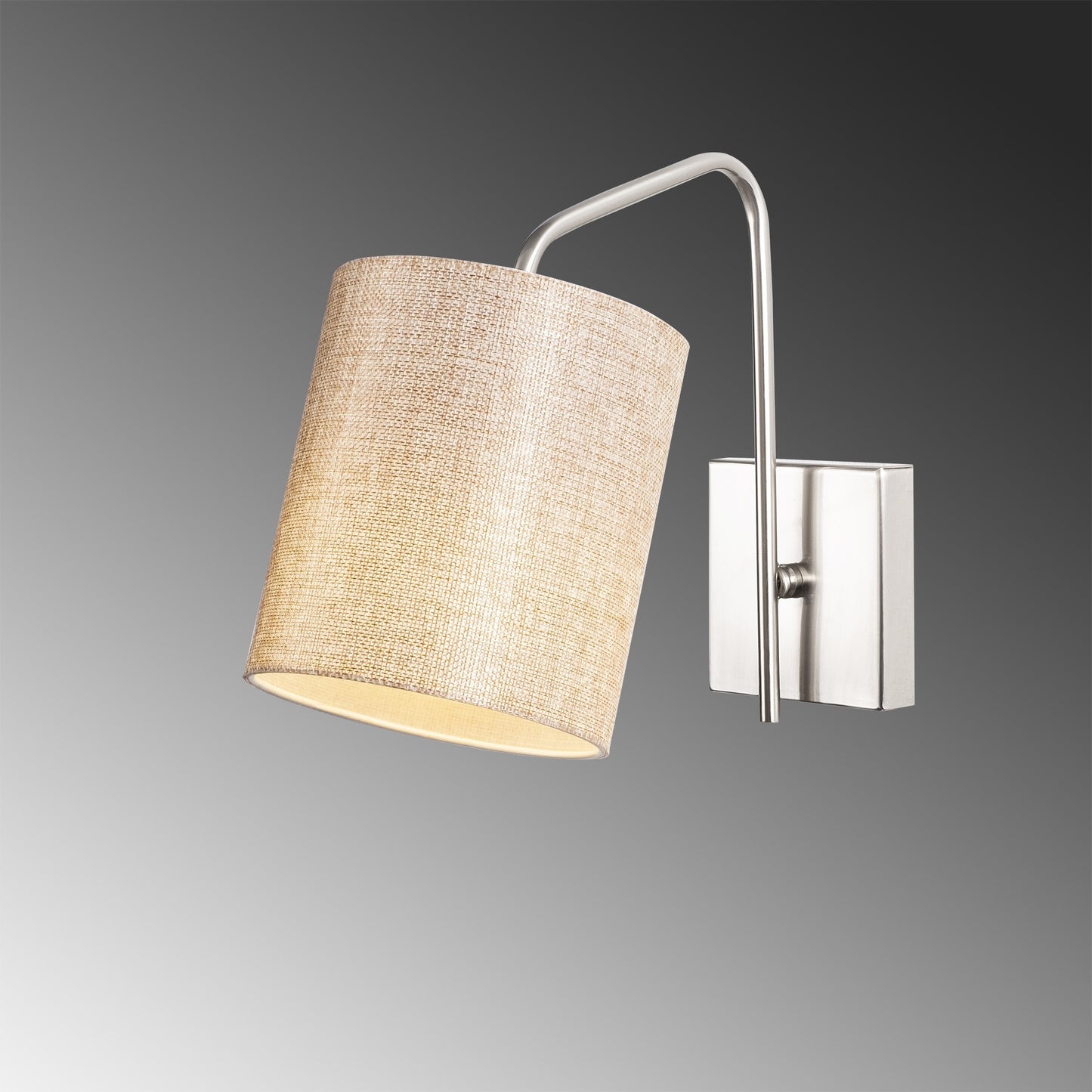 Væglampe Ve - 6001 - Sølv og cremefarvet