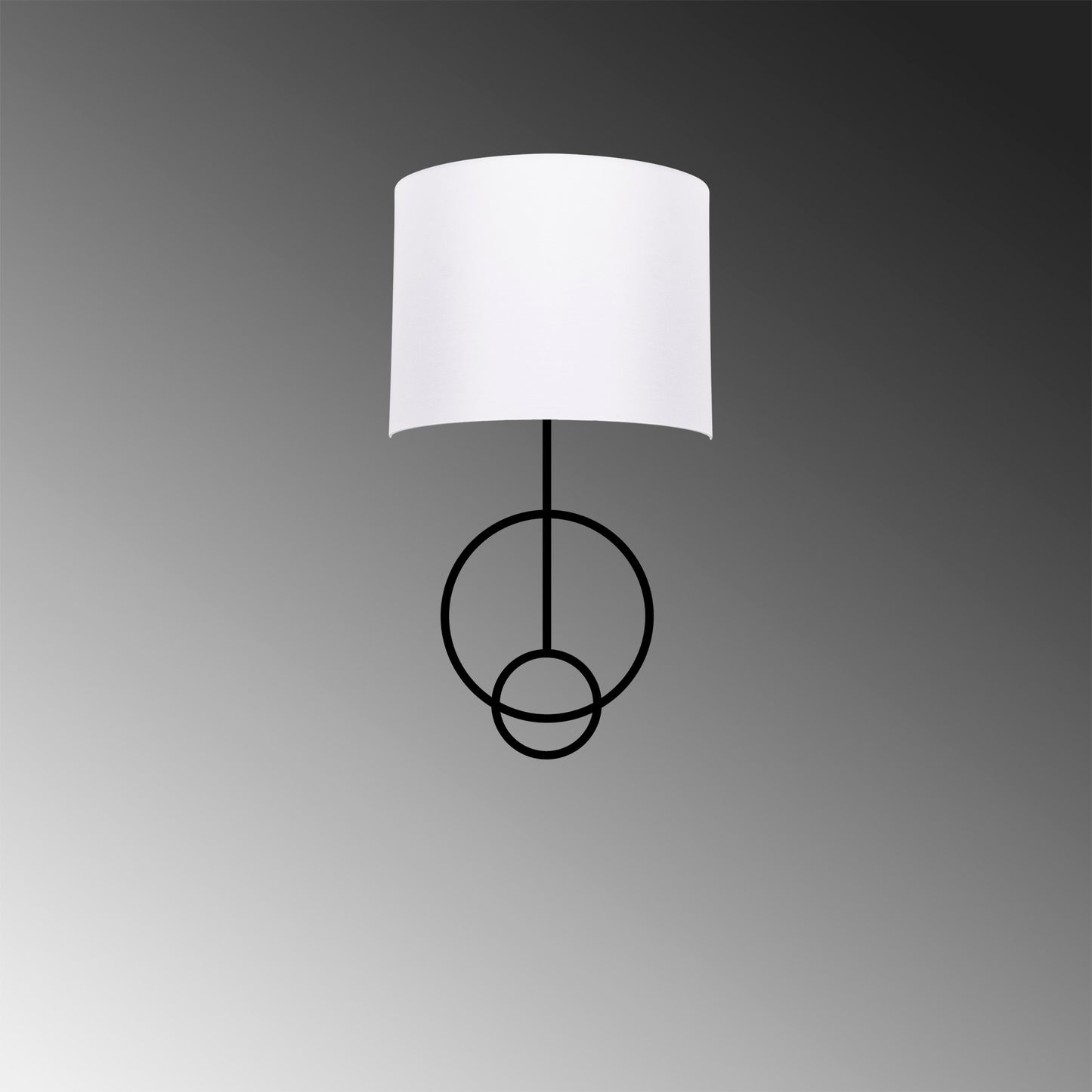 Væglampe Asaf - 6983 - Sort og hvid