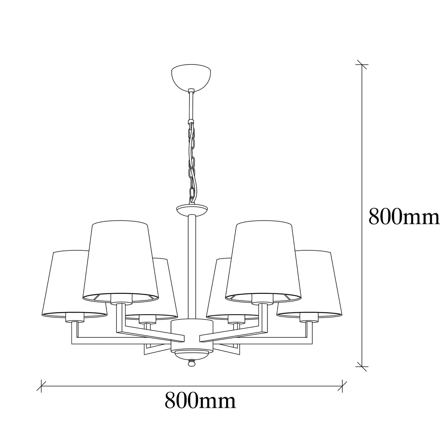 Loftlampe Profil - 4641 - Sort
