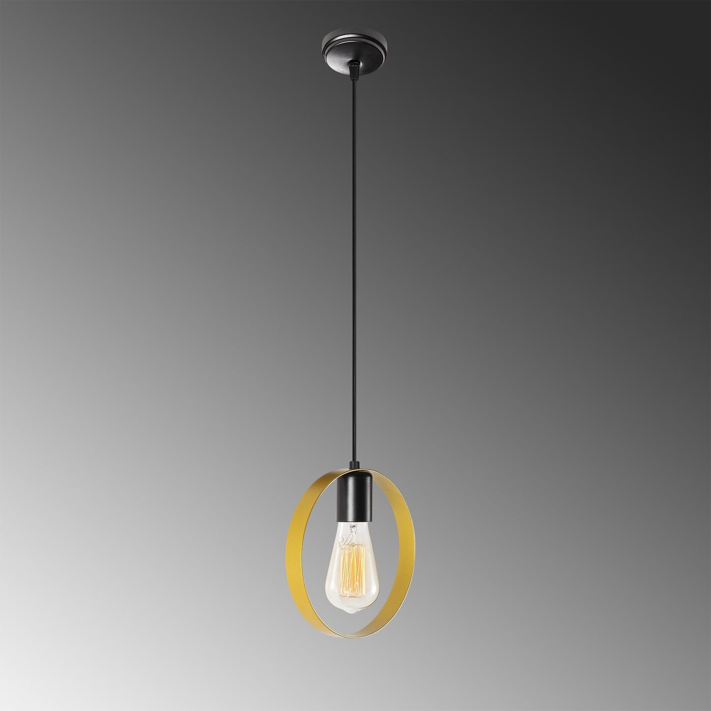 Loftlampe Halka - 4561 - Sort og guldfarvet