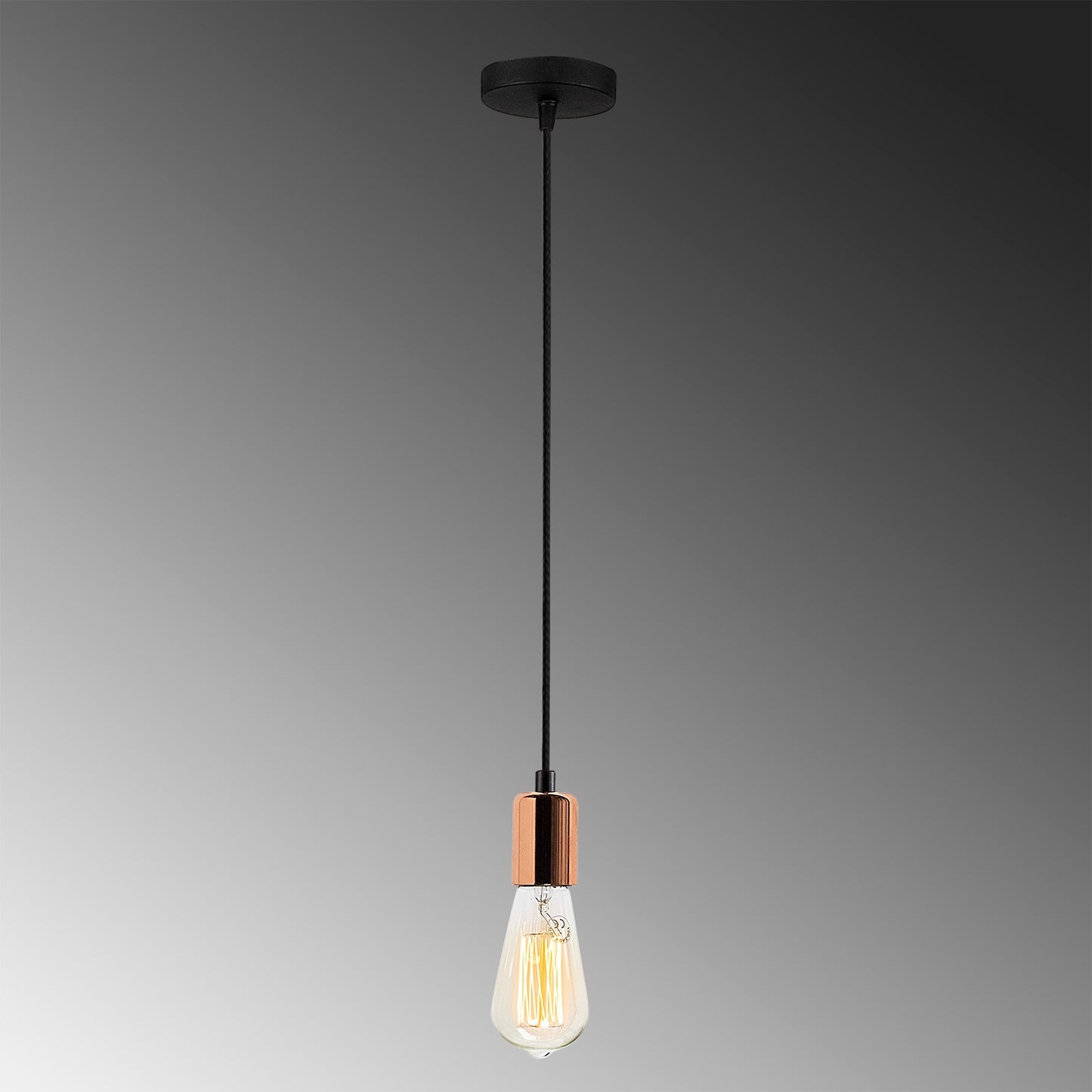 Loftlampe Kabluni - 924 - Sort og kobberfarvet