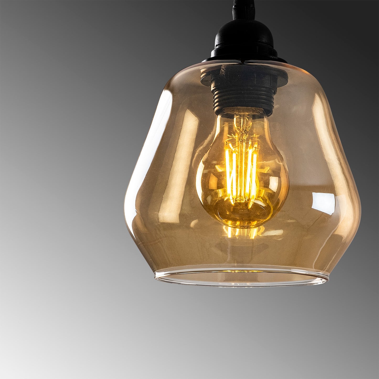 Loftlampe Gold - 032 - Sort og guldfarvet