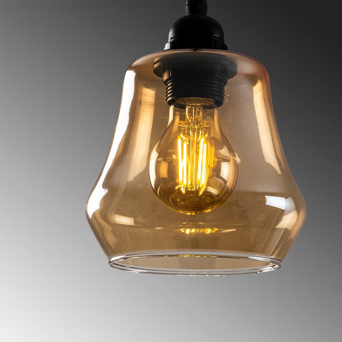 Loftlampe Gold - 041 - Sort og guldfarvet