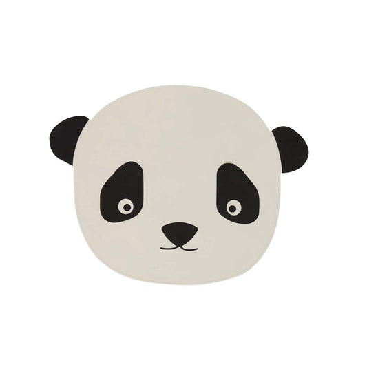 Dækkeserviet Panda - Hvid / Sort