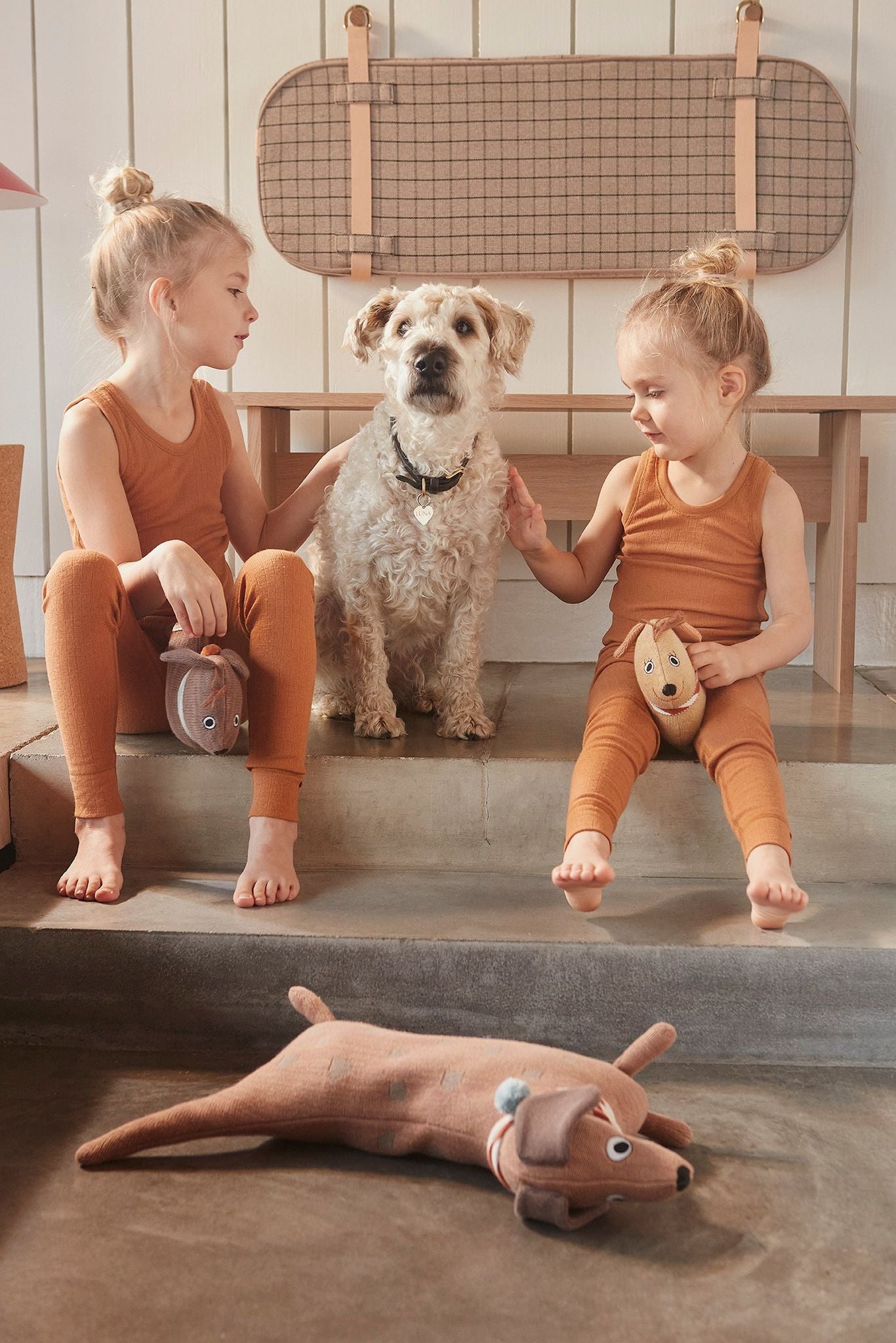 Hunsi Hund med to hvalpe Coco & Max - Multi