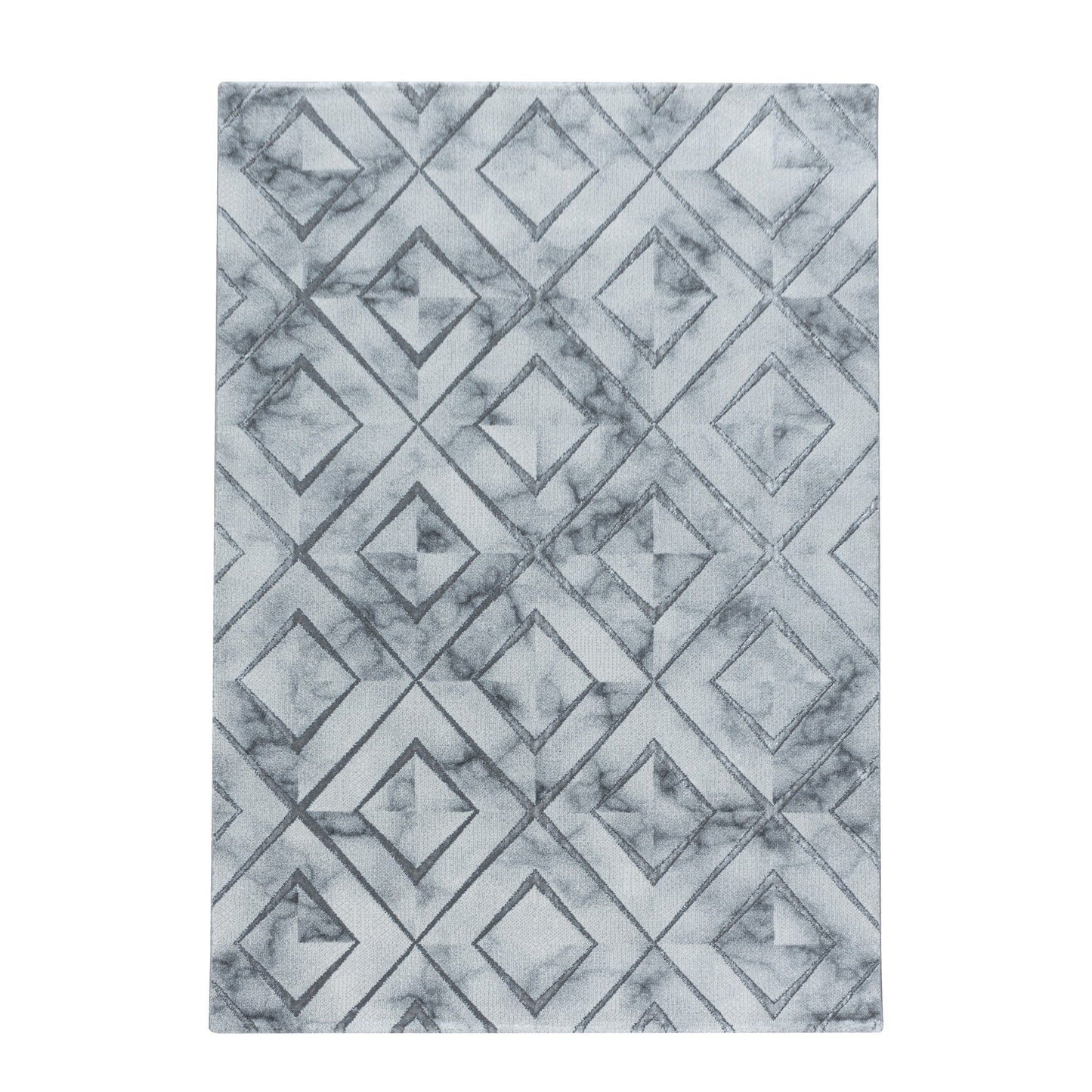 NAXOS3811SØLV Tæppe (140 x 200) - Sølv Hvid Grå