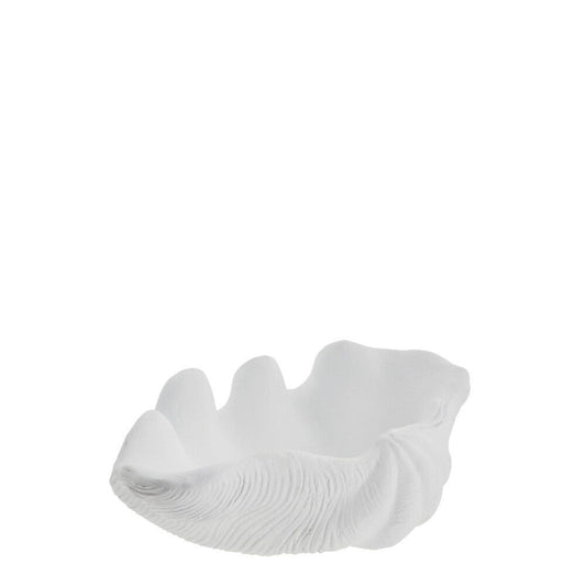 Shella muslingeskål 32x21 cm. hvid hvid