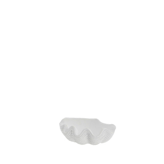 Shella muslingeskål 14,5x12 cm. hvid hvid