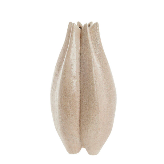 Valona vase i stentøj40,5x23 cm. sand