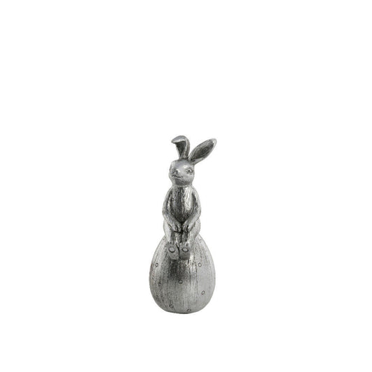 Semina Påskehare Figur sølv 15,2 cm.