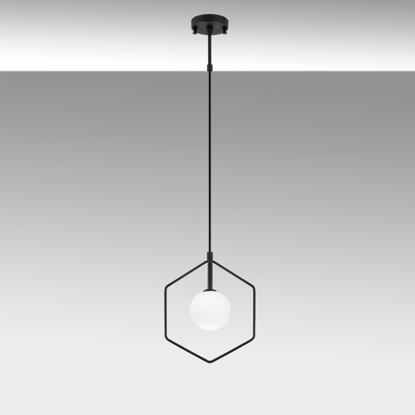 Loftlampe Geometri - 11075 - Sort