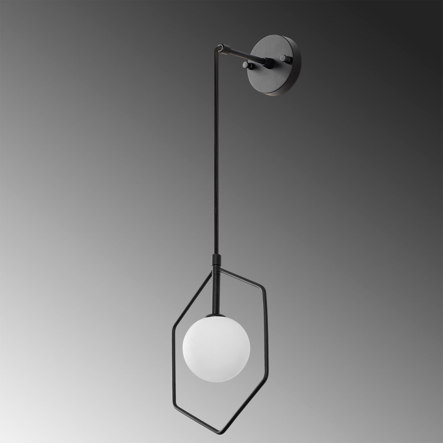 Væglampe Geometri - 11105 - Sort