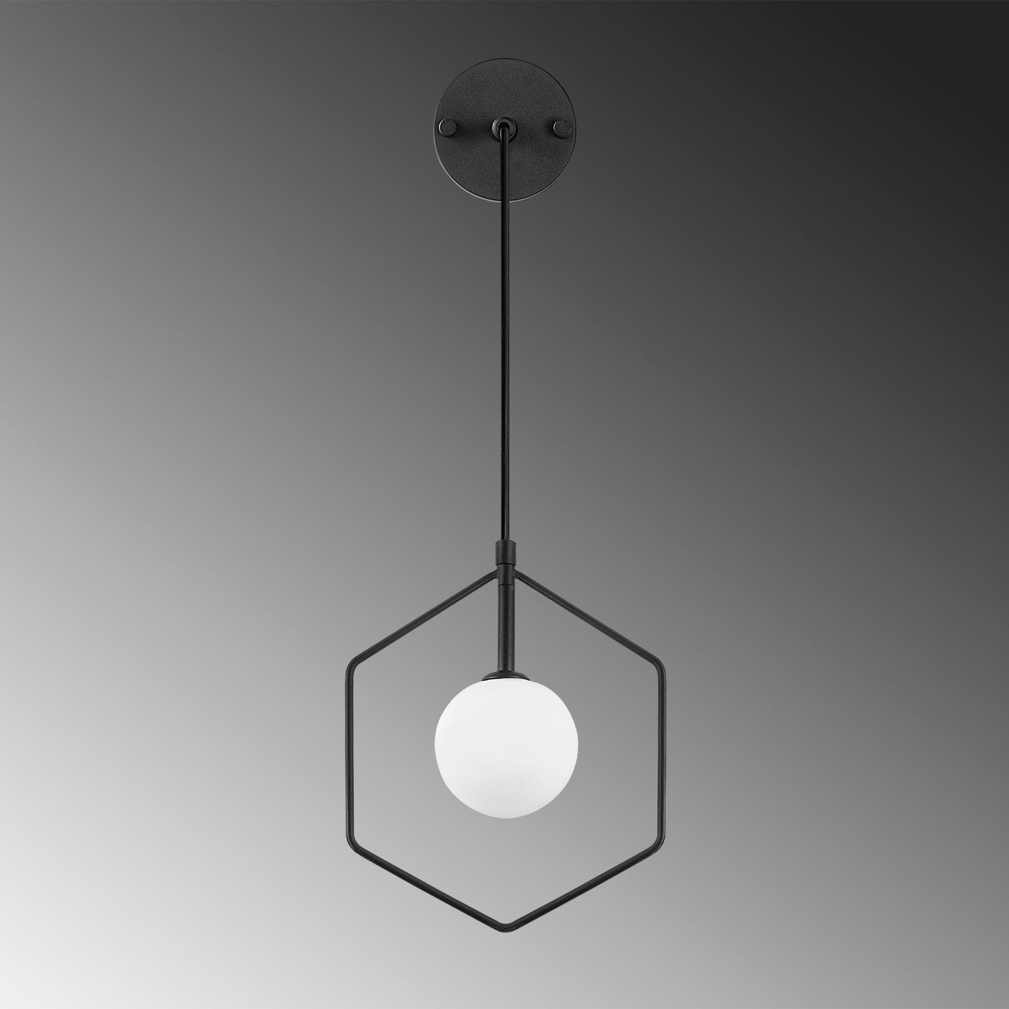 Væglampe Geometri - 11105 - Sort