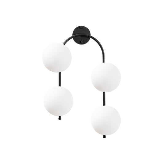 Væglampe Jewel - 10595 - Sort og hvid