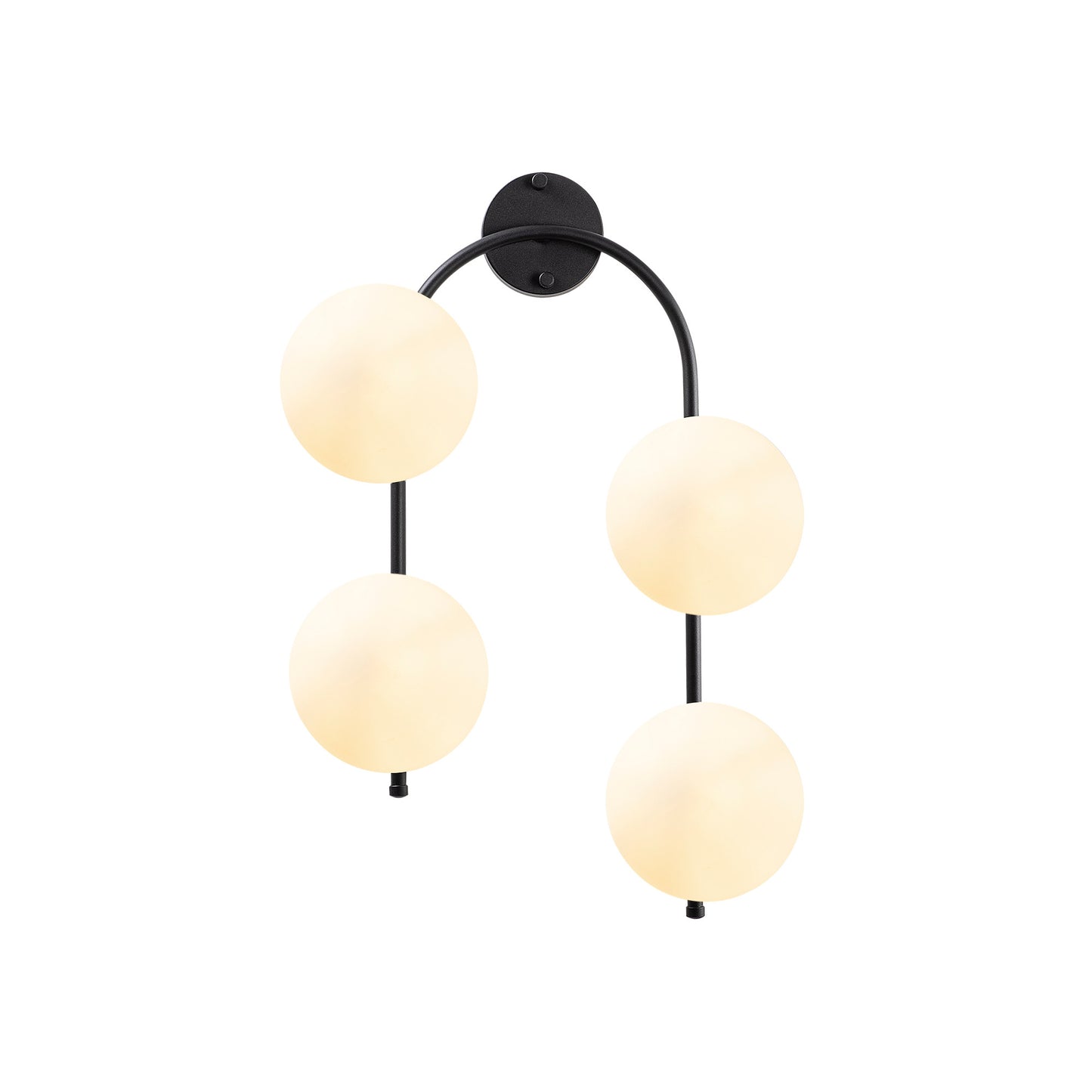 Væglampe Jewel - 10595 - Sort og hvid