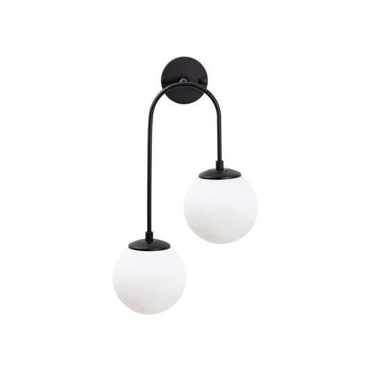 Væglampe Jewel - 10575 - Sort og hvid