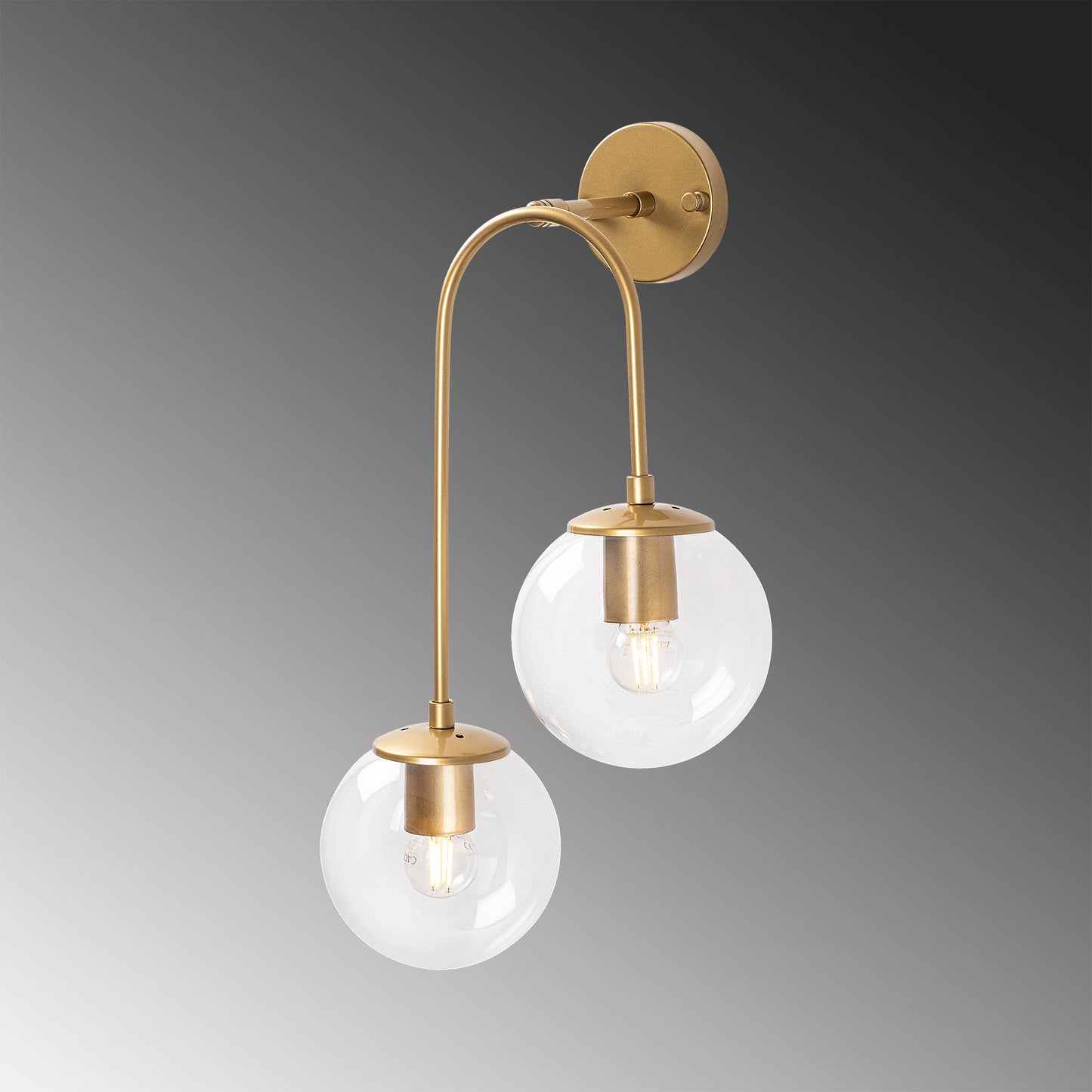 Væglampe Jewel - 10580 - Guldfarvet