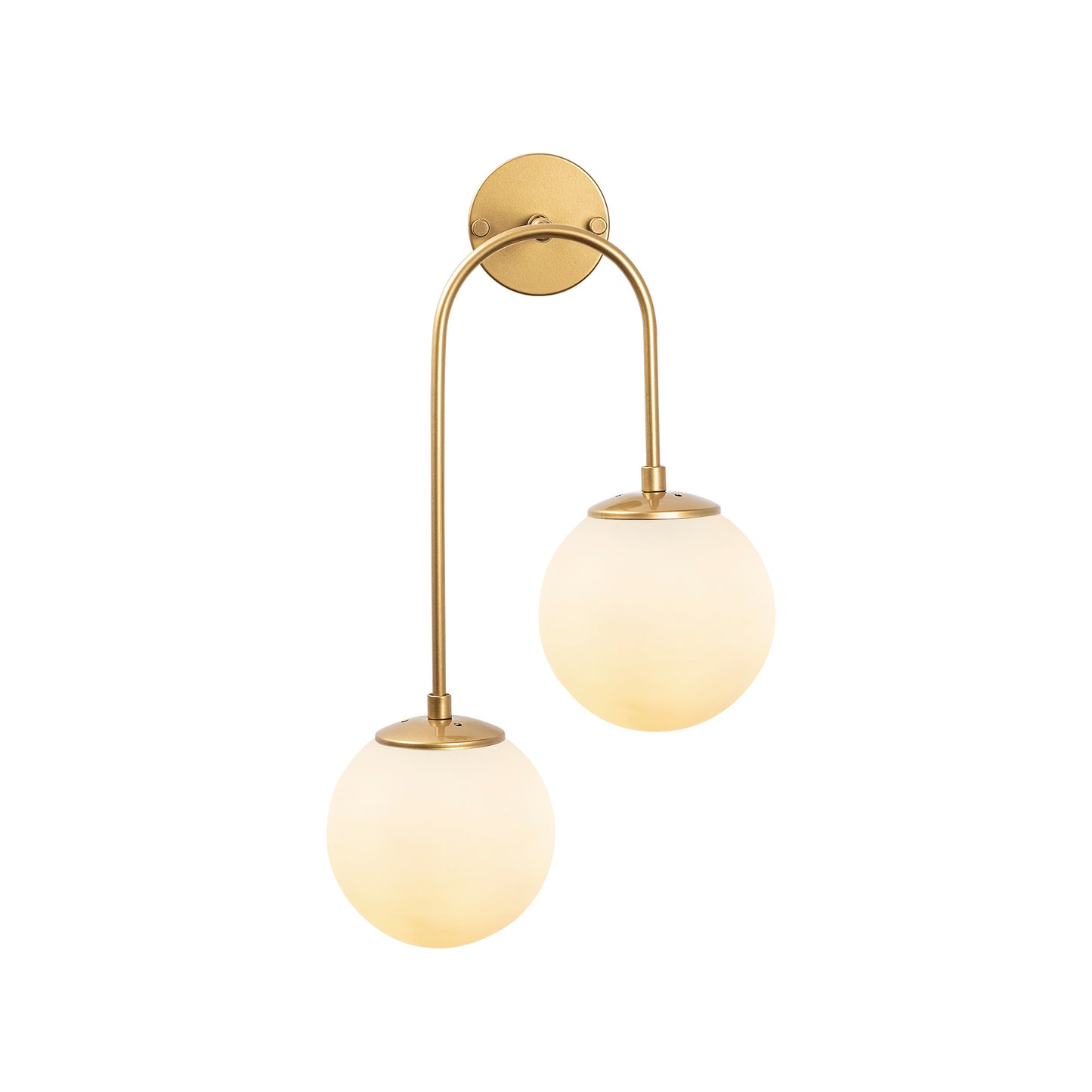 Væglampe Jewel - 10585 - Hvid og guldfarvet
