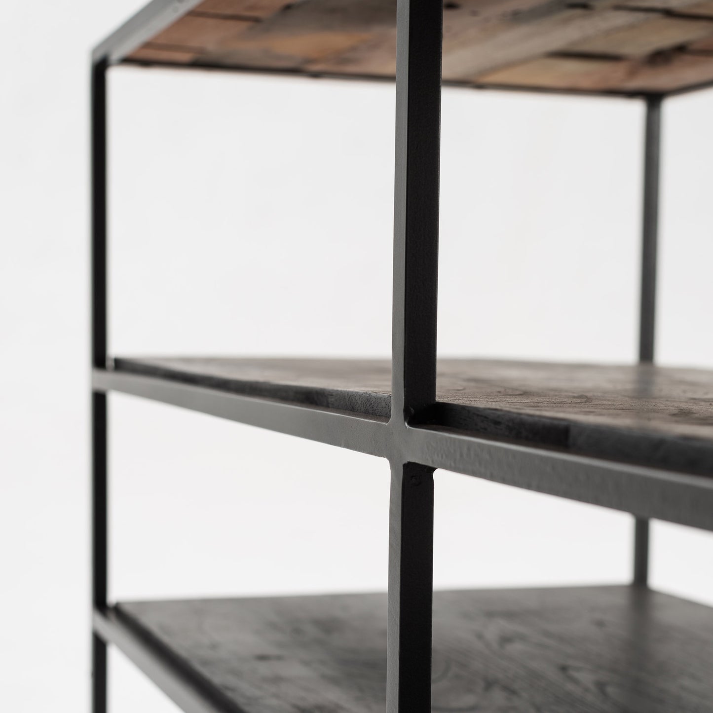 Rustika - TV bord med åbne hylder, 112cm