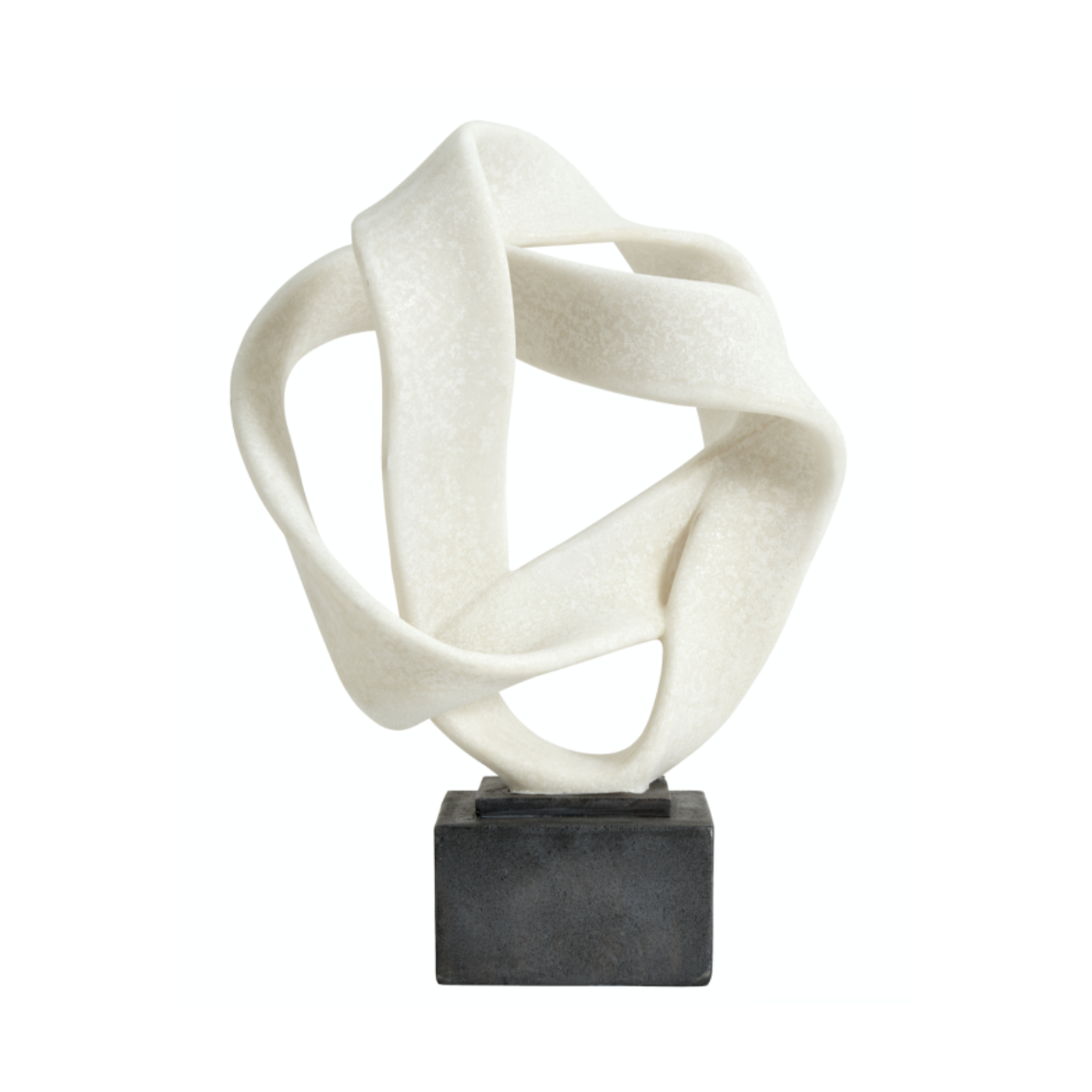 ROSALA skulptur til dekoration - h43 cm - sort/hvid