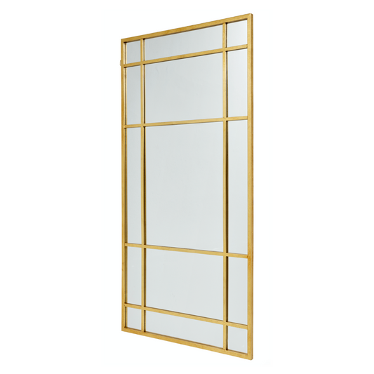 SPIRIT spejl med jernramme - 204x102 cm - guld finish