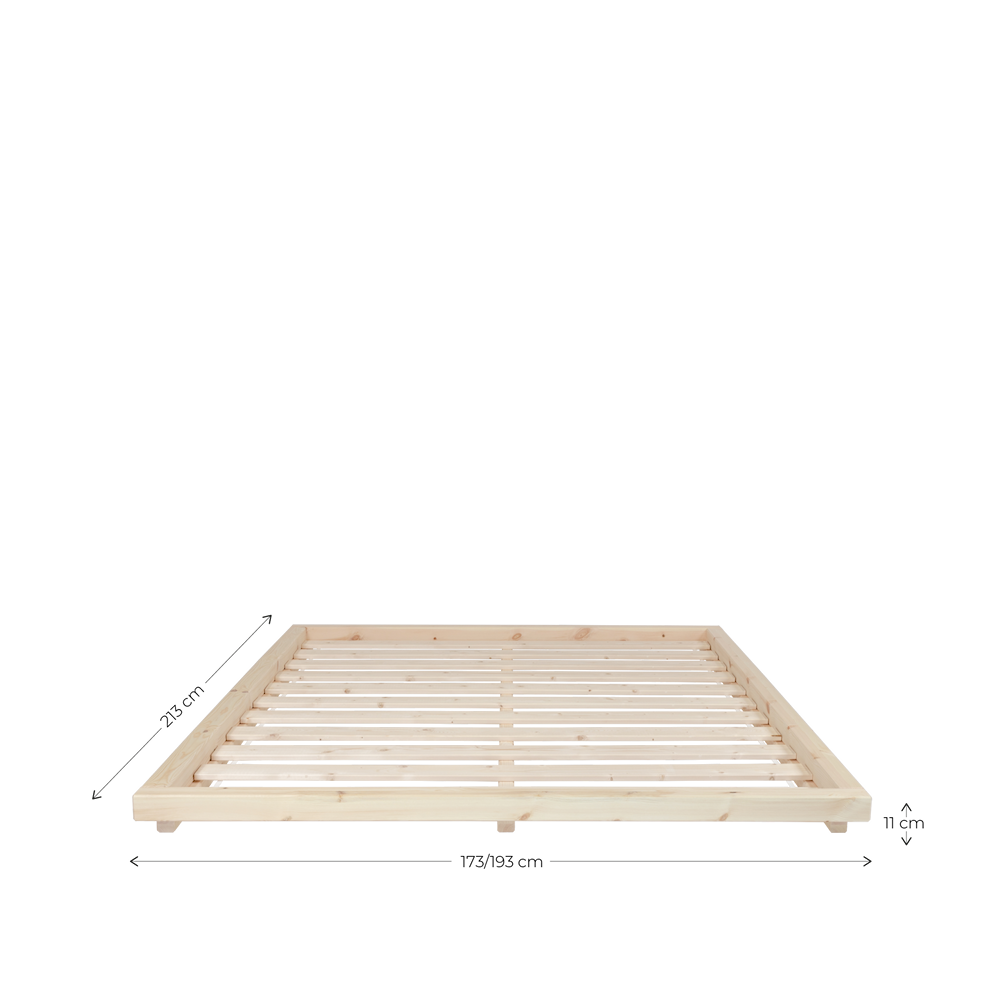 DOCK BED CLEAR LACQUERED 160 X 200-4
