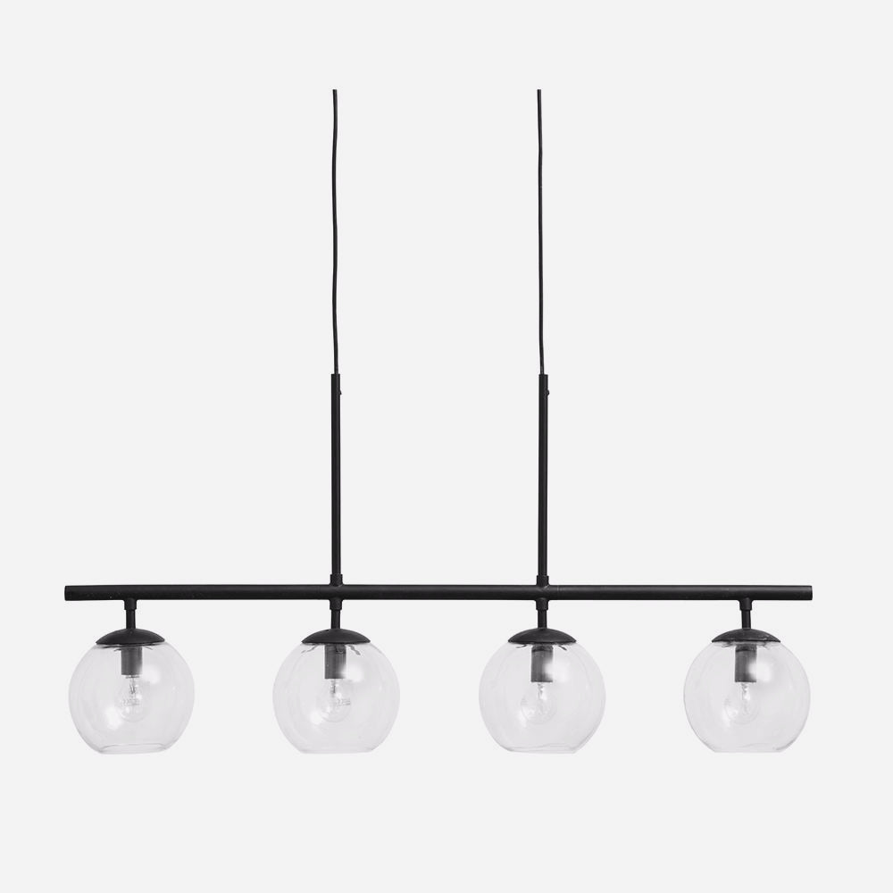 Nordal GLOBE lamp, 4-in-one, black, hanging - Takkliving.dk