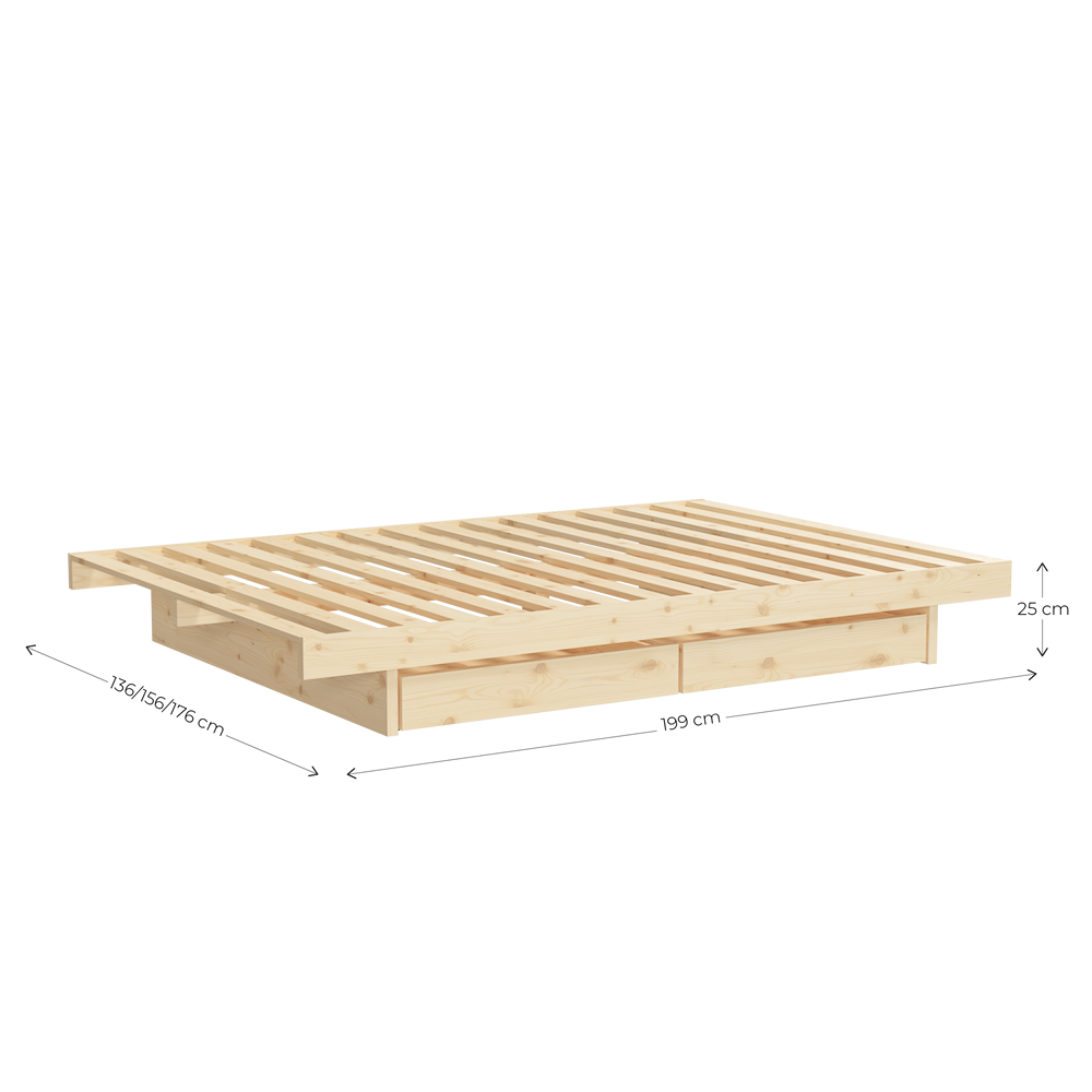 KANSO BED RAW 160 X 200-10