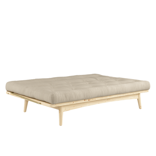 FOLK CLEAR LACQUERED W. 5-LAYER MIXED MATTRESS BEIGE-1