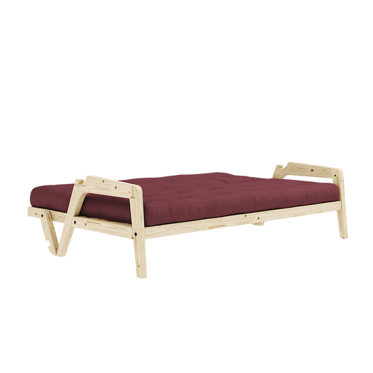 GRAB CLEAR LACQUERED W. 5-LAYER MIXED MATTRESS BORDEAUX-1