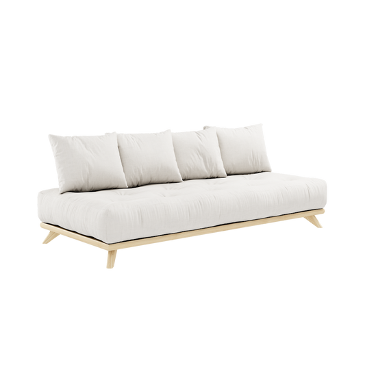 SENZA DAYBED CLEAR LACQUERED W. SENZA DAYBED MATTRESS SET NATURAL-0