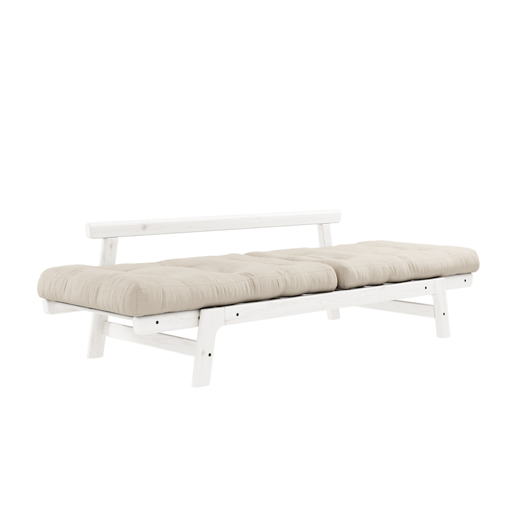 STEP WHITE LACQUERED W. STEP MATTRESSES BEIGE-2