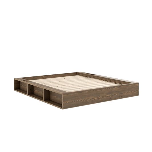 ZIGGY BED CAROB BROWN LACQUERED 160 X 200-0