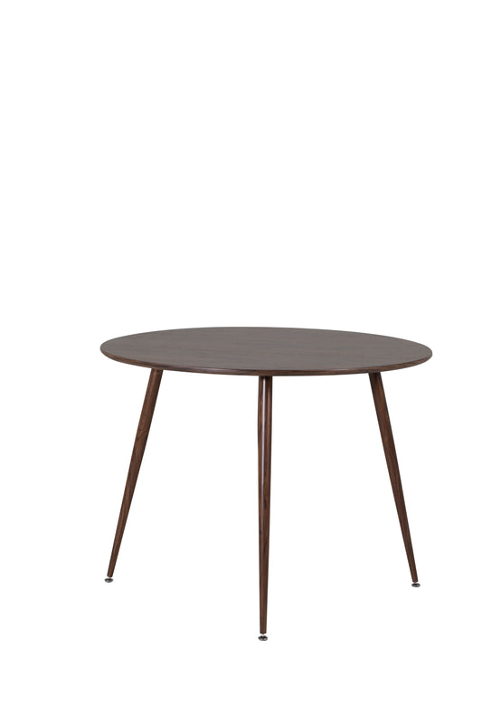 Plaza - Rundt bord 100 cm - Valnød top - Valnød ben