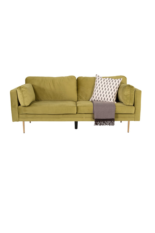 Boom - 3 personers sofa Velour - Sprig Grøn