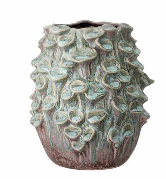 Rigo - Vase, Grøn, Stentøj