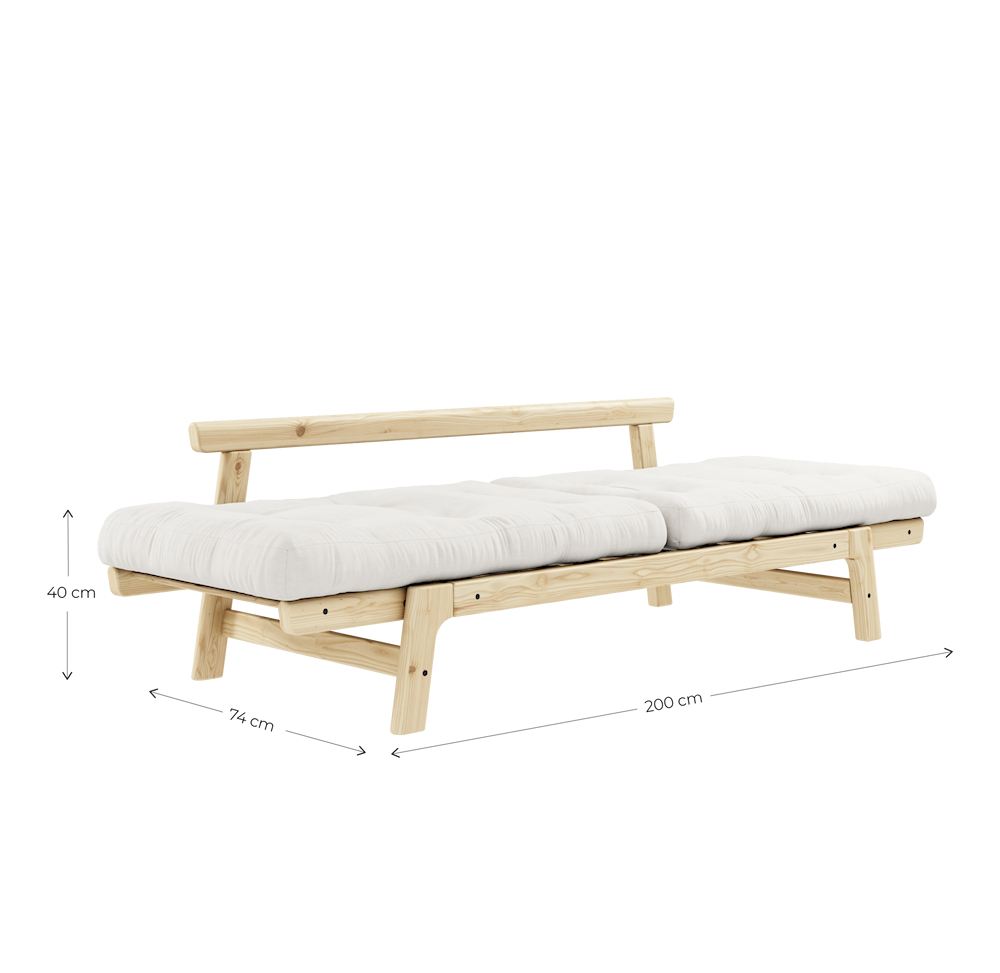 STEP WHITE LACQUERED W. STEP MATTRESSES BEIGE-6