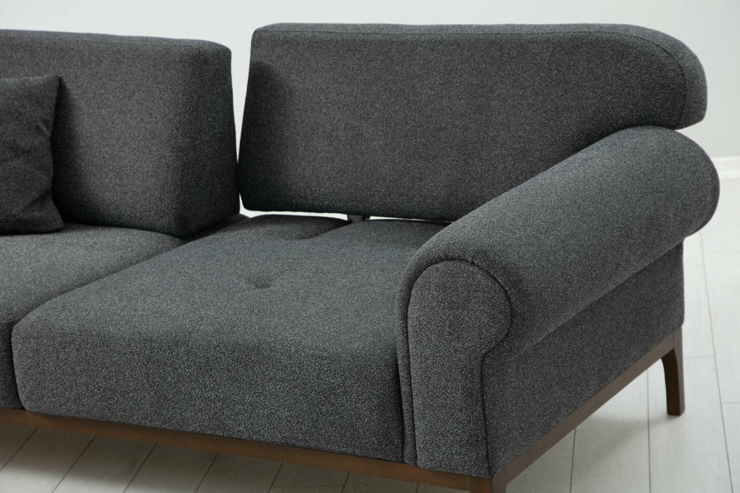 London - Mørkegrå - 3-sæders sofa