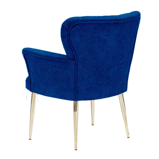 Paris Gold Metal - Mørkeblå - Wing Chair