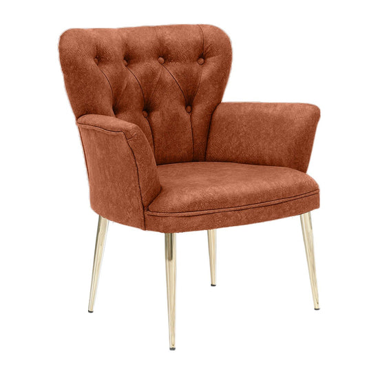Paris Gold Metal - Tile Rød - Wing Chair