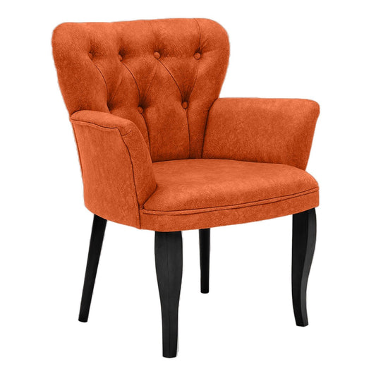 Paris Black Wooden - Fliserød - Wing Chair