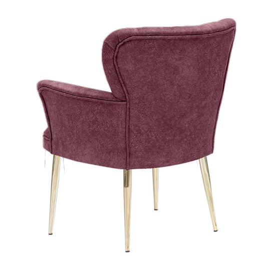 Paris Gold Metal - Dusty Rose - Wing Chair