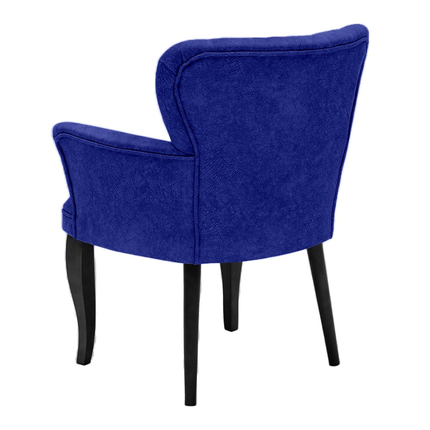 Paris Black Wooden - Mørkeblå - Wing Chair