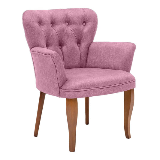 Paris Walnut Wooden - Pulver - Wing Chair