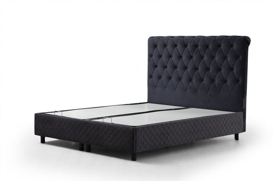 Sonata 140 x 200 - Anthracite - Double Bed Base & Headboard