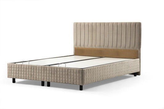 Safir120 x 200 - Brown - Single Bed Base & Headboard