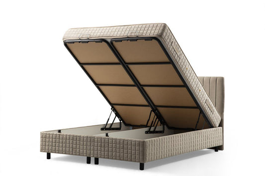 Safir120 x 200 - Brown - Single Bed Base & Headboard