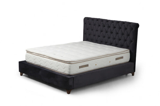 Deluxe Set 150 x 200 v2 - Anthracite - Double Mattress, Base & Headboard