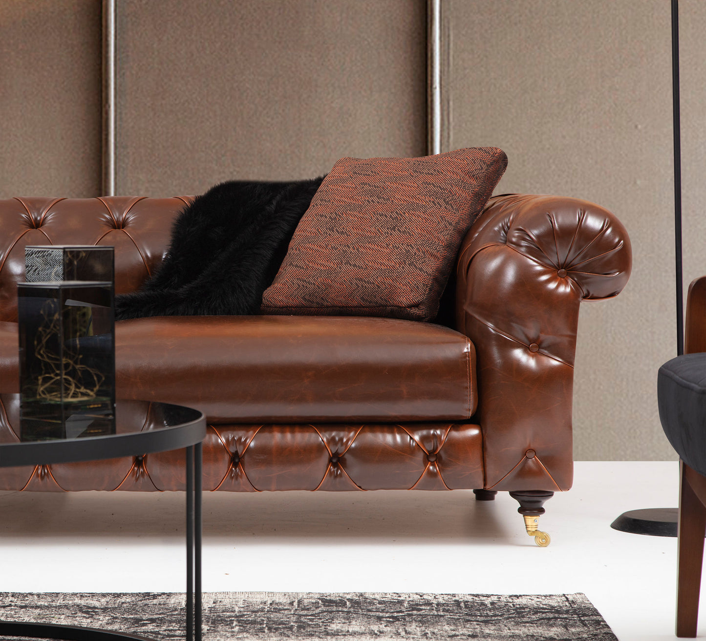 Costa 3K - Brun - 3-sæders sofa